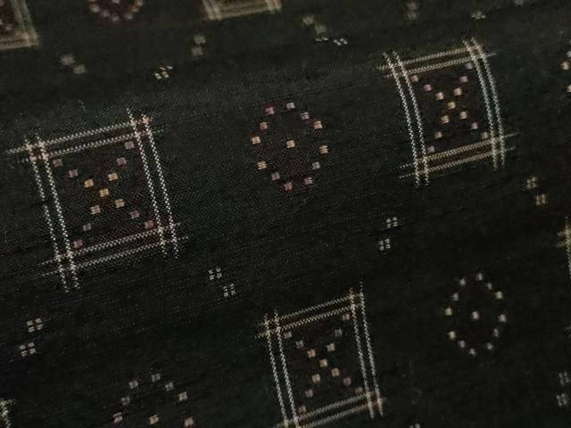 平和屋本店○極上 花織 紬 黒地 逸品 DZAB2974kh6 - メルカリ