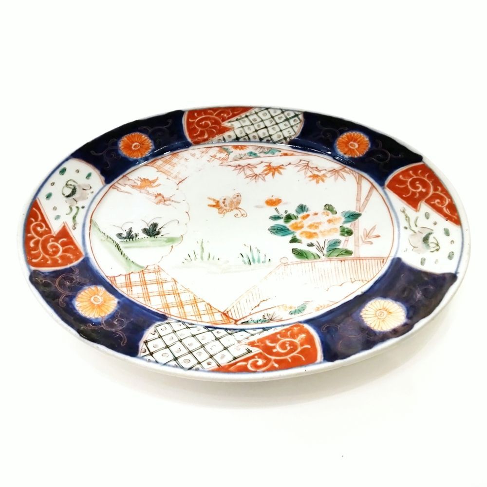 ◆本日限定大特価◆古伊万里 有田焼 大皿　大鉢　幕末〜明治期　色絵　吉祥 楽天市場】【ふるさと納税】有田焼 復刻古伊万里 錦色絵 六角口変り皿