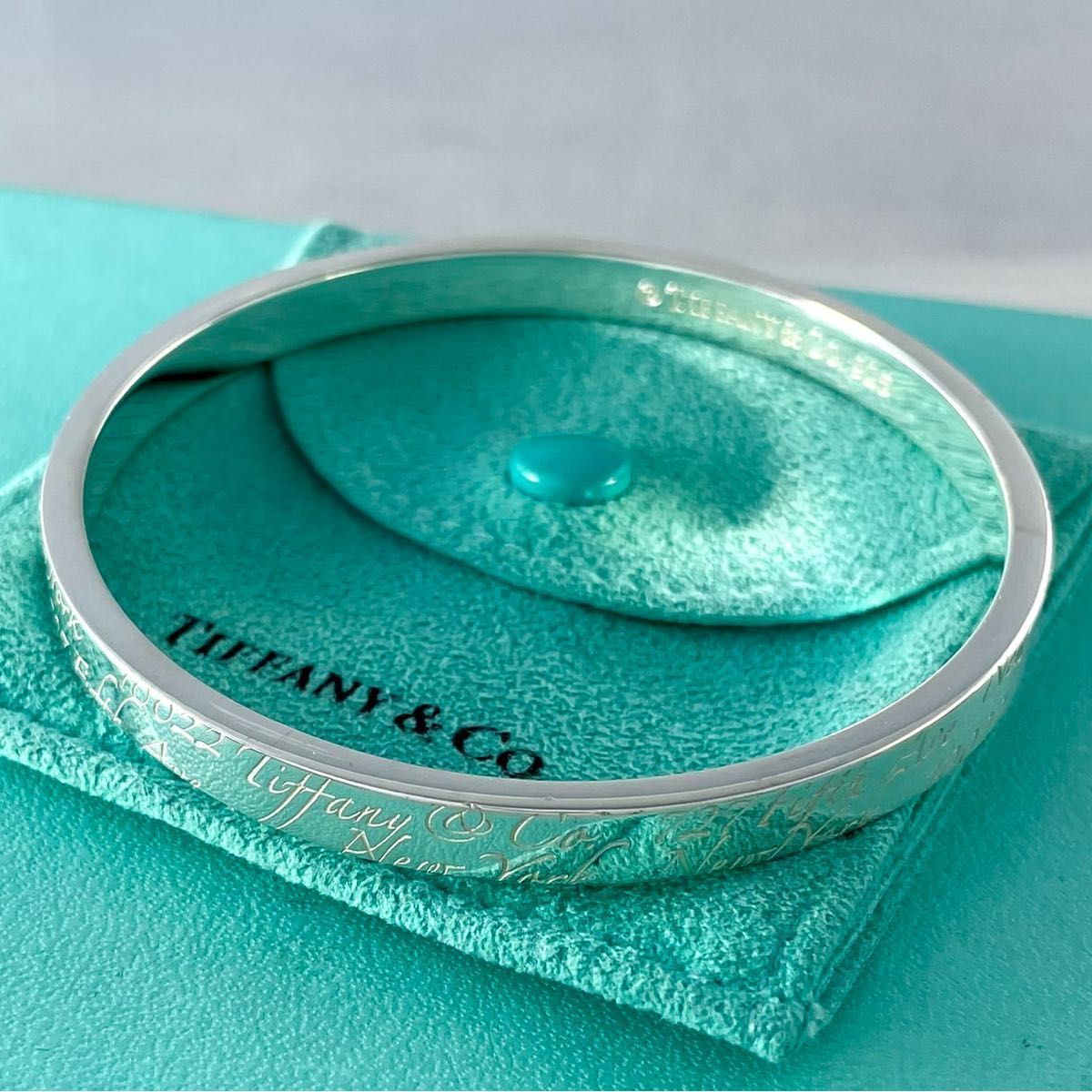 ティファニー 希少 ノーツ サークル バングル ブレスレット XQ1fe