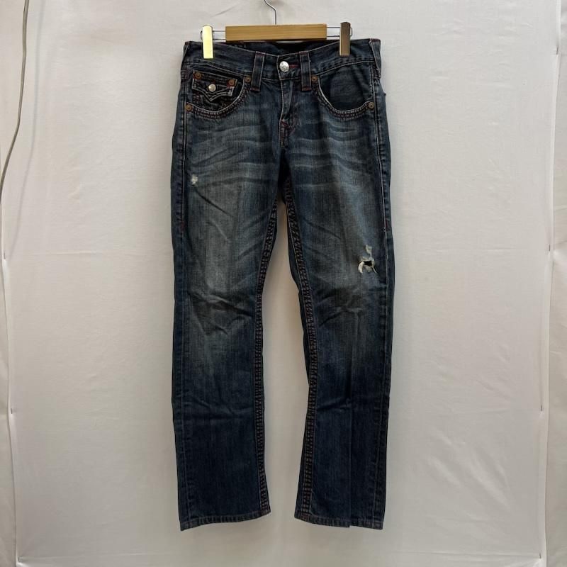 トゥルーレリジョン 859 STRAIGHT ダメージ加工 デニムパンツ メンズ
