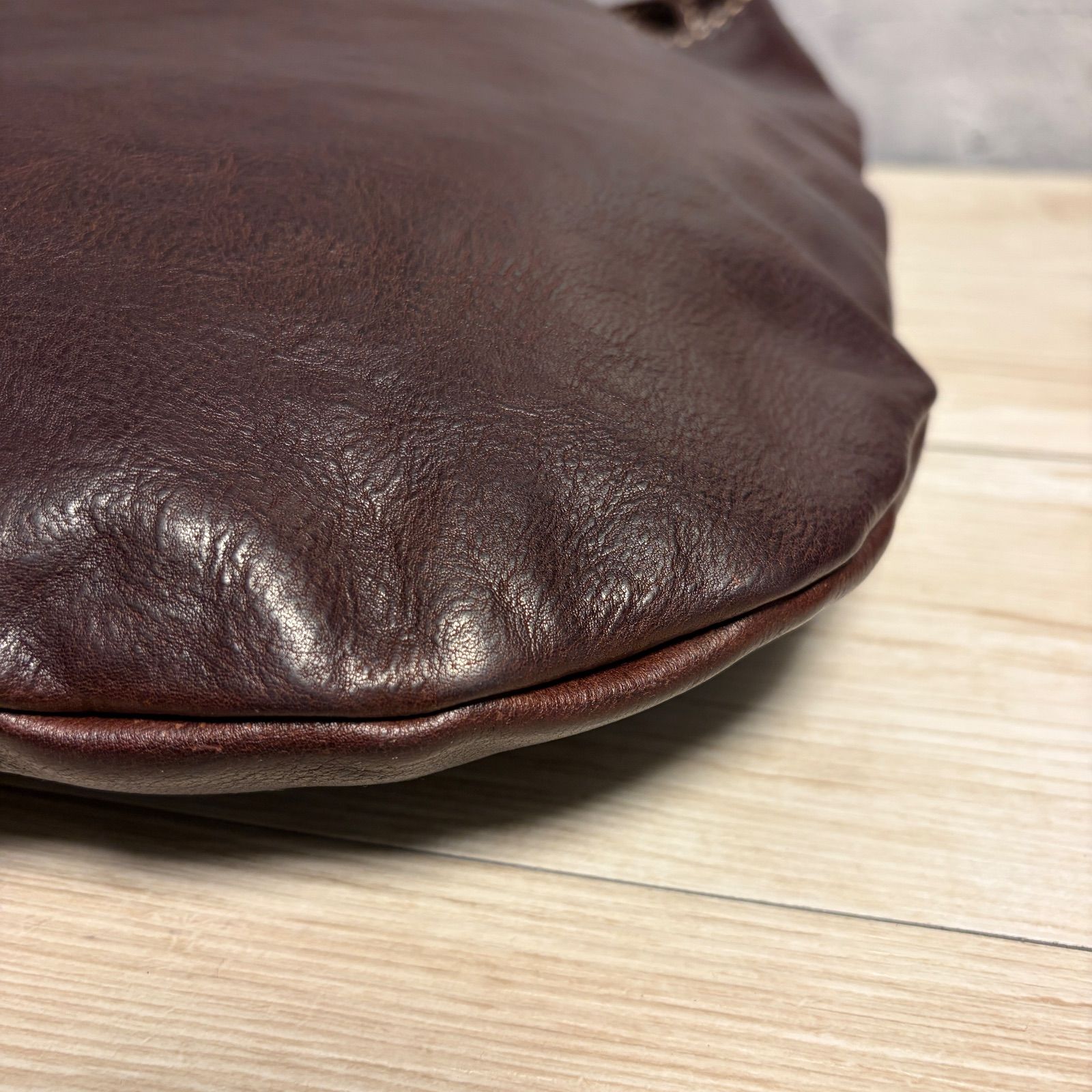 genten ゲンテン ユーフラテス ショルダーバッグ レザー ブラウン 新品 