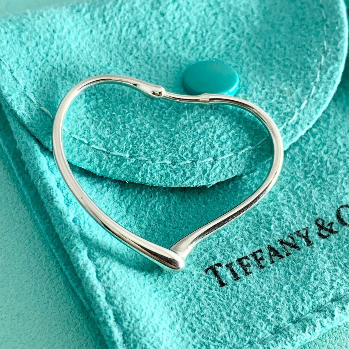 期間限定お値下げ　ティファニー　オープンハート　フープピアス　ミディアム　片耳 期間限定お値下げ ティファニー オープンハート フープピアス