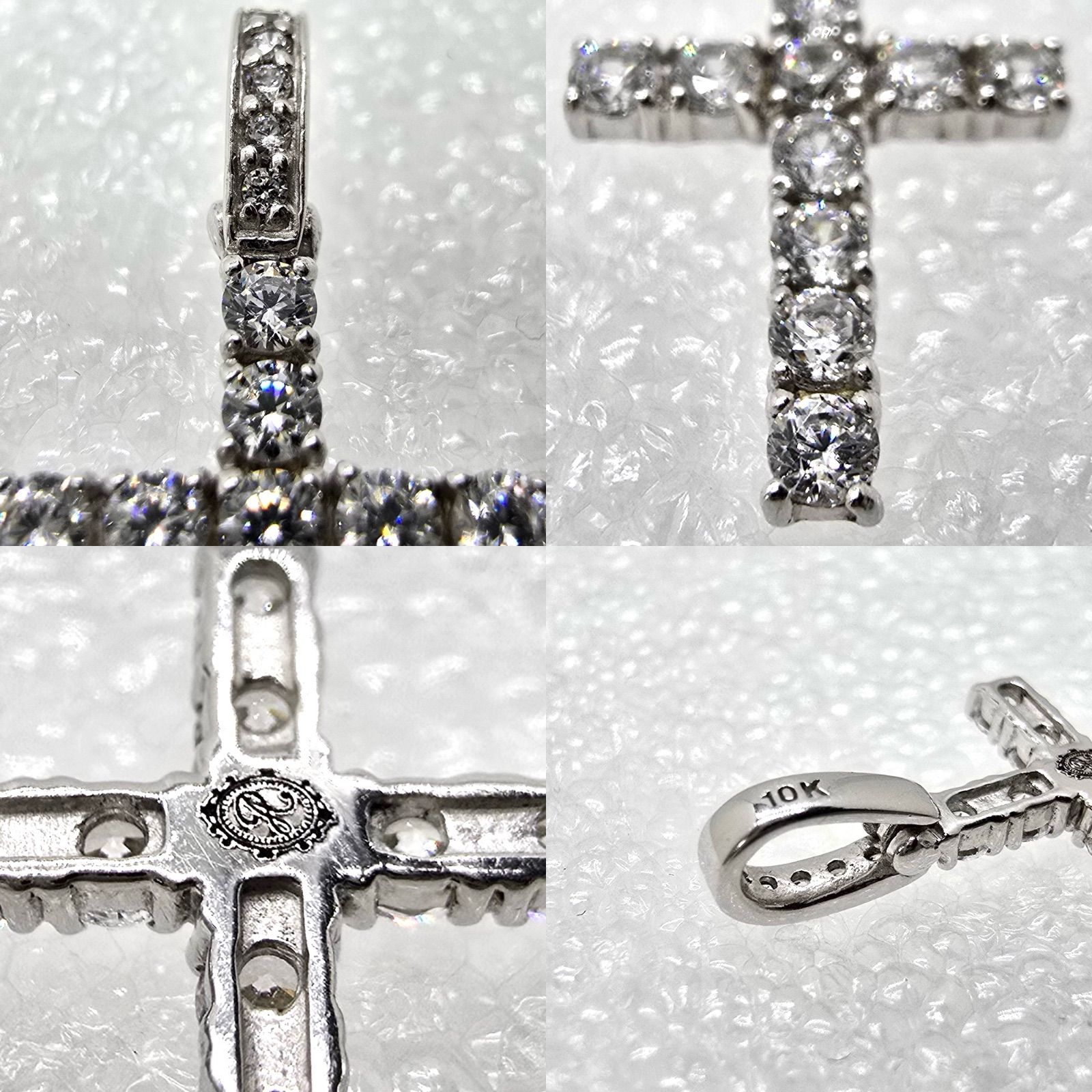 AVALANCHE アヴァランチ 10K ホワイトゴールド クロス ペンダント