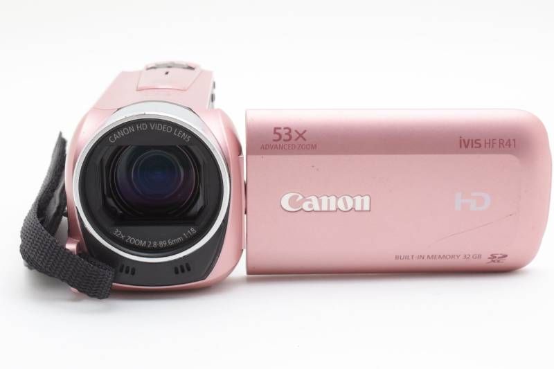実用品】Canon キャノン iVIS HF R41 ピンク ビデオカメラ