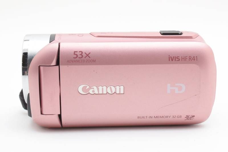 実用品】Canon キャノン iVIS HF R41 ピンク ビデオカメラ