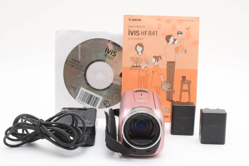 実用品】Canon キャノン iVIS HF R41 ピンク ビデオカメラ