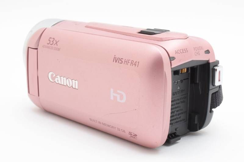 実用品】Canon キャノン iVIS HF R41 ピンク ビデオカメラ