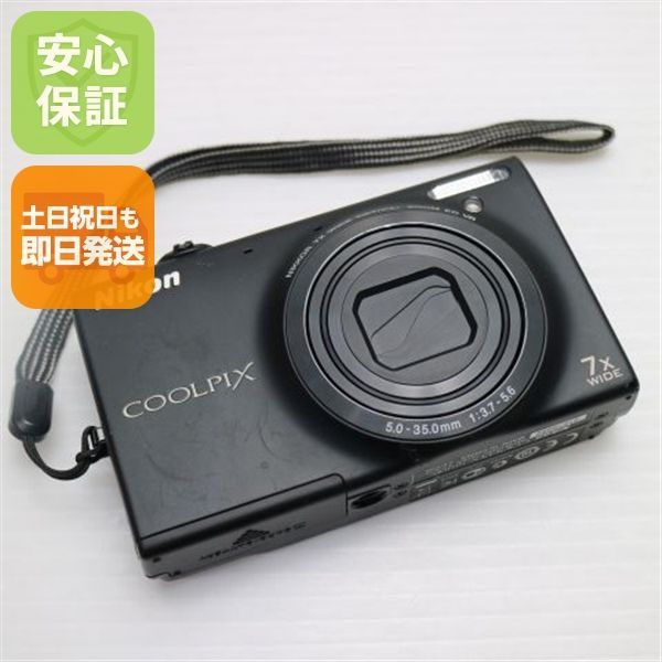 ✨美品✨Nikon COOLPIX S6100 ブラック 稼働品 超美品 COOLPIX S6100 ノーブルブラック 即日発送 デジカメ Nikon