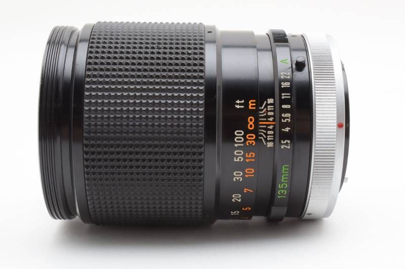 キャノン FD 135mm f/2.5 動作確認済み L0006 光学極上品】Canon キャノン FD 135mm 2.5 S.C. MFレンズ #3999-16