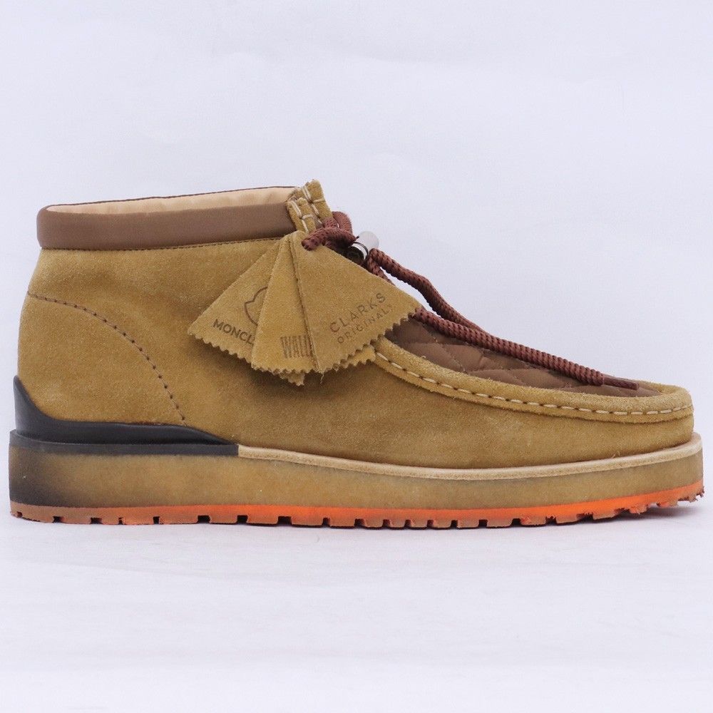 MONCLER × CLARKS MONWALLABEE ブーツ UK8 ブラウン オレンジ - メルカリ