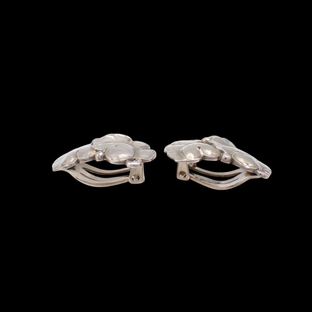 ジョージジェンセン イヤリング 50A 925 シルバー リーフ 4528 - メルカリ