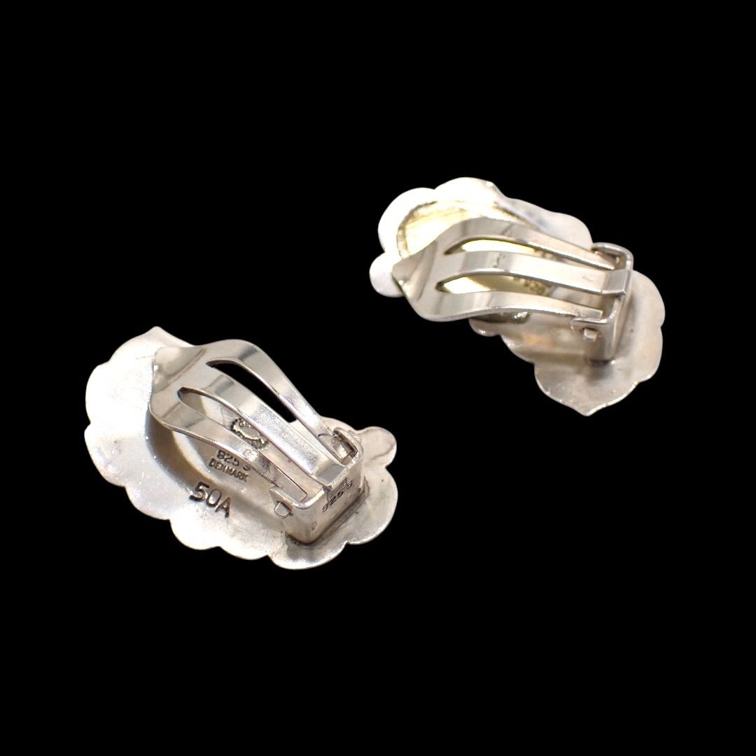 ジョージジェンセン イヤリング 50A 925 シルバー リーフ 4528 - メルカリ