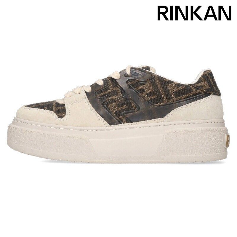 フェンディ　ズッカ フェンディ 8E8572 ズッカ柄プラットフォームスニーカー メンズ 41 ※12