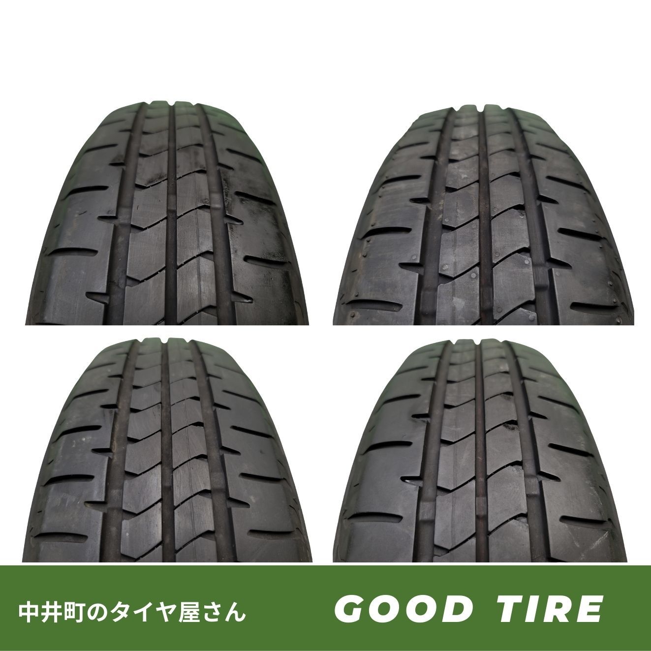 155/65R14 ブリヂストン NEWNO 2024年製 4本 夏用 8分山 中古タイヤ 