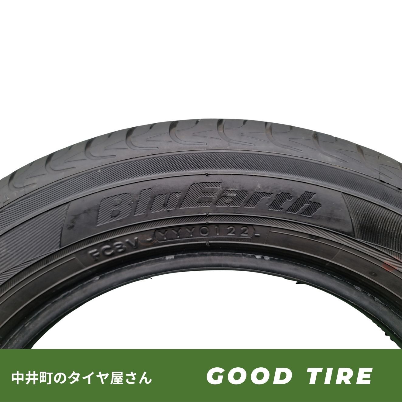 155/65R14 ヨコハマ BLUEARTH 2022年製 4本 夏用 9分山 中古タイヤ