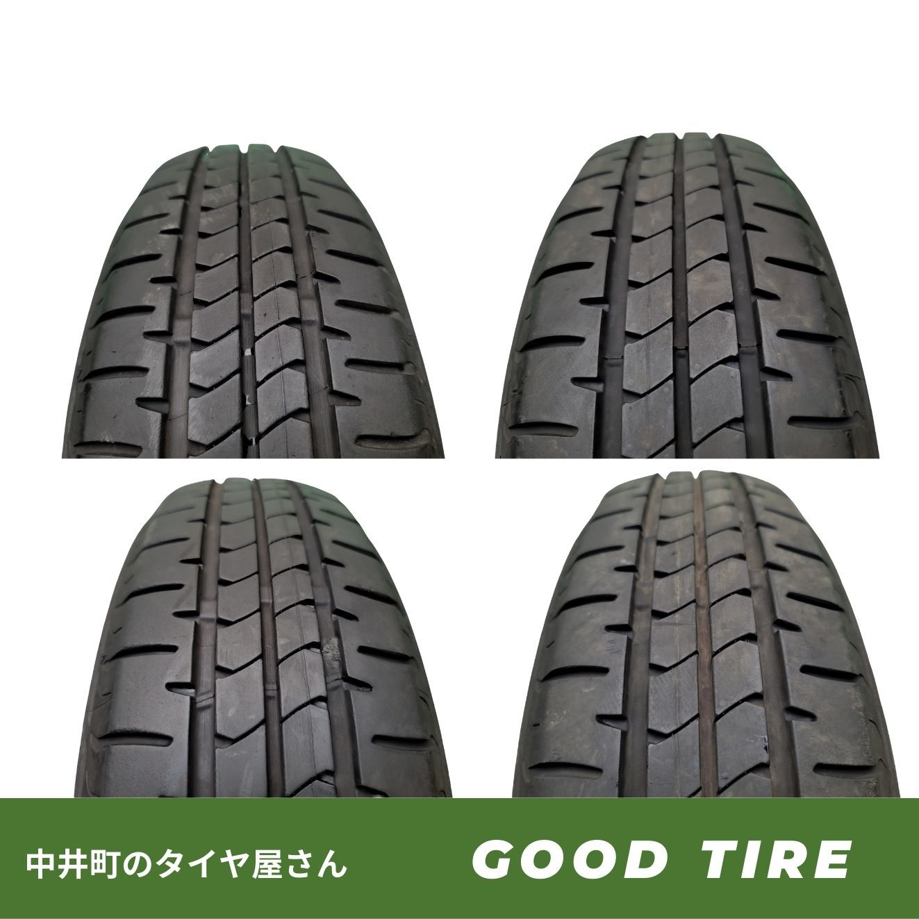 155/65R14 ブリヂストン NEWNO 2023年製 4本 夏用 8分山 中古タイヤ