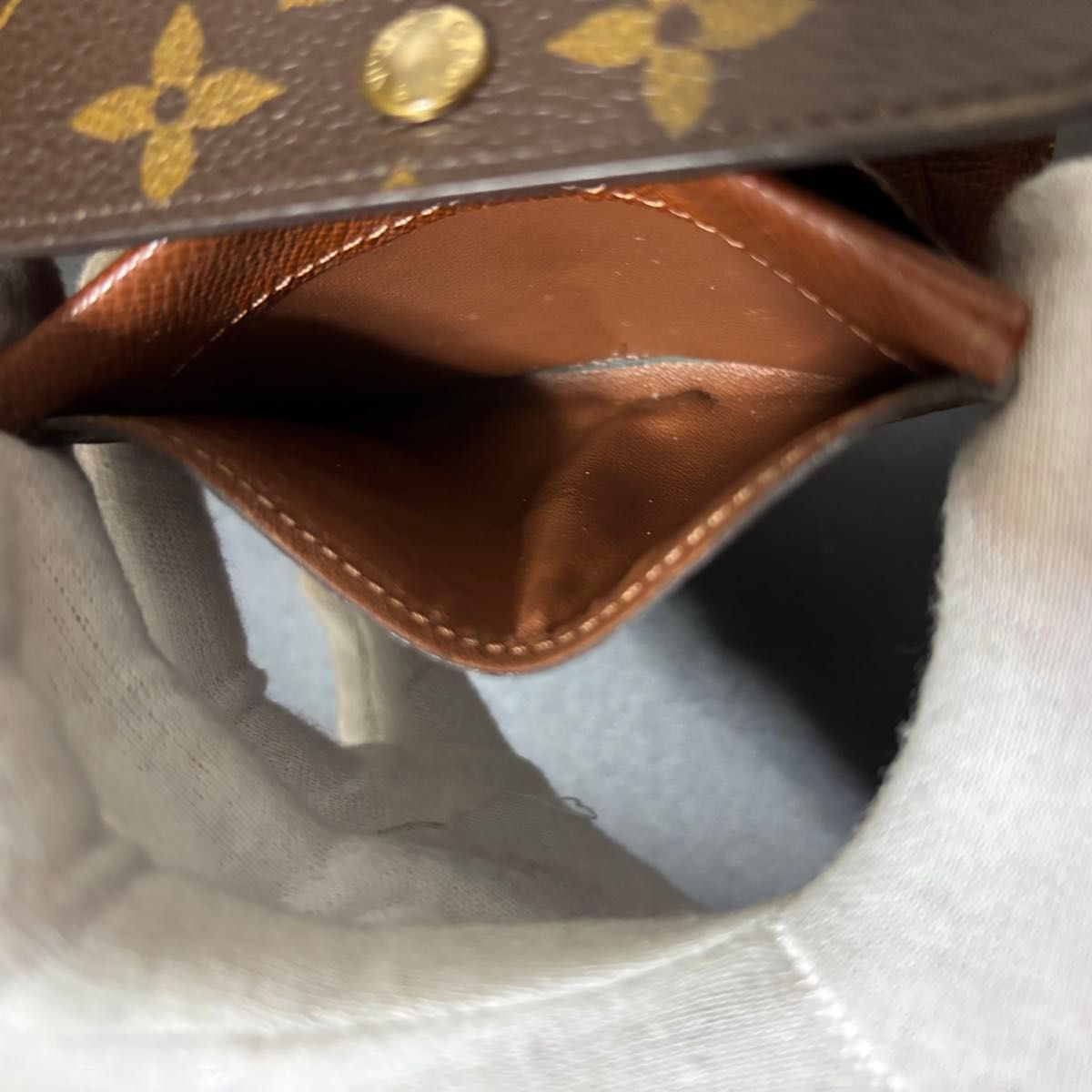③★使用感極少/美品♪モノグラム ポルトモネプラ ケース 小銭入れ ルイヴィトン ケース ポルトモネ プラ モノグラム ブラウン 小銭入れ