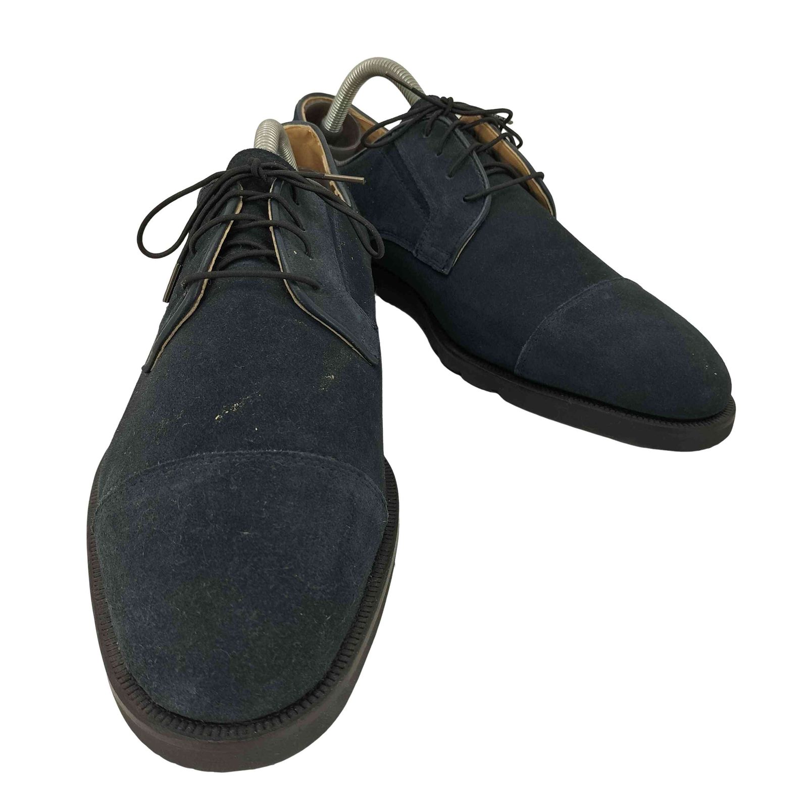 VISARUNO メンズ　ストレートチップ　スエード　黒　25㎝　新品未使用 ビサルノ VISARUNO ストレートチップ スエード レースアップシューズ