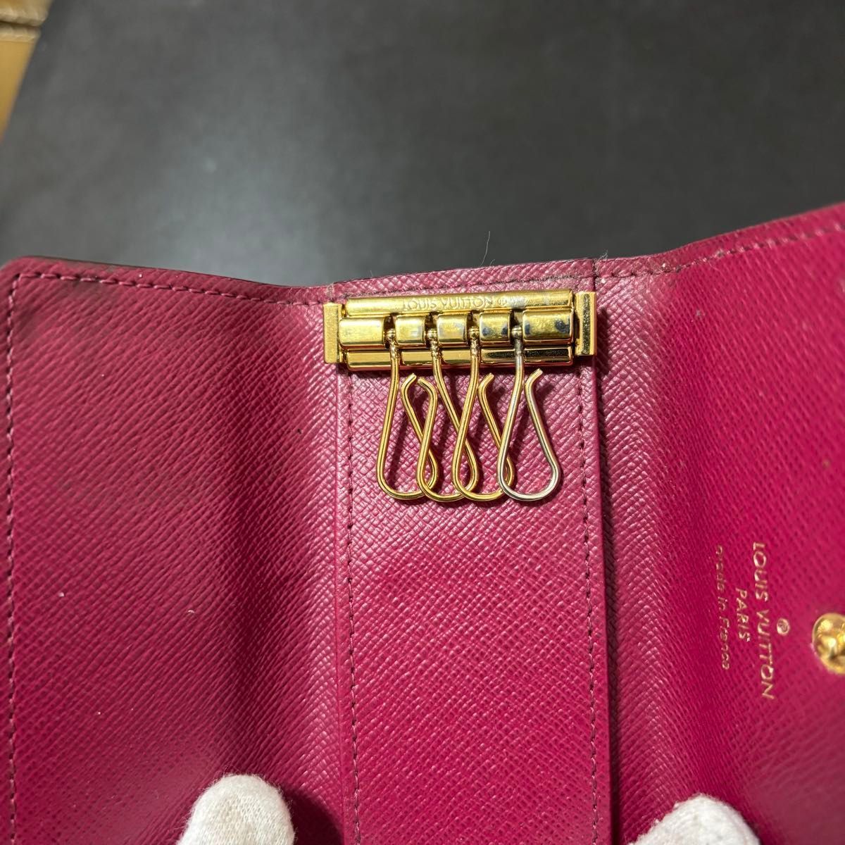 v12 ミュルティクレ 4 4連 Louis Vuitton ルイ ヴィトン キーケース 鍵