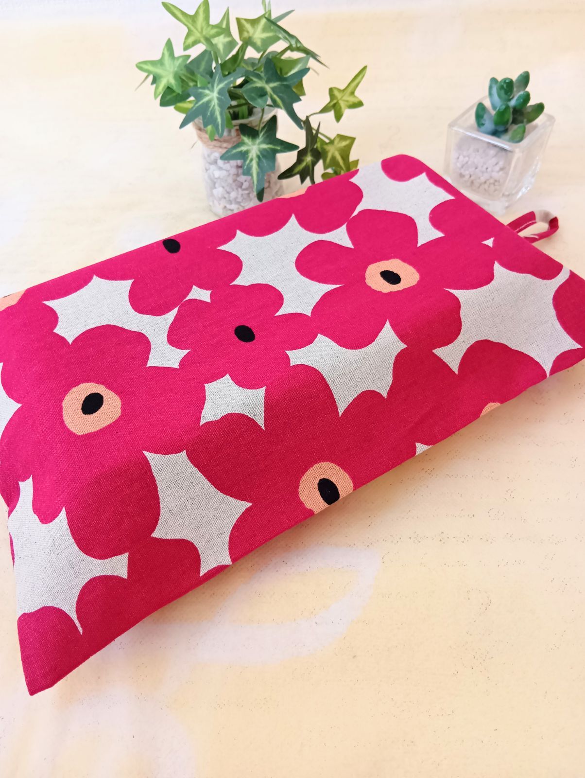 ボックスティッシュカバー(北欧フラワーピンク) - メルカリ