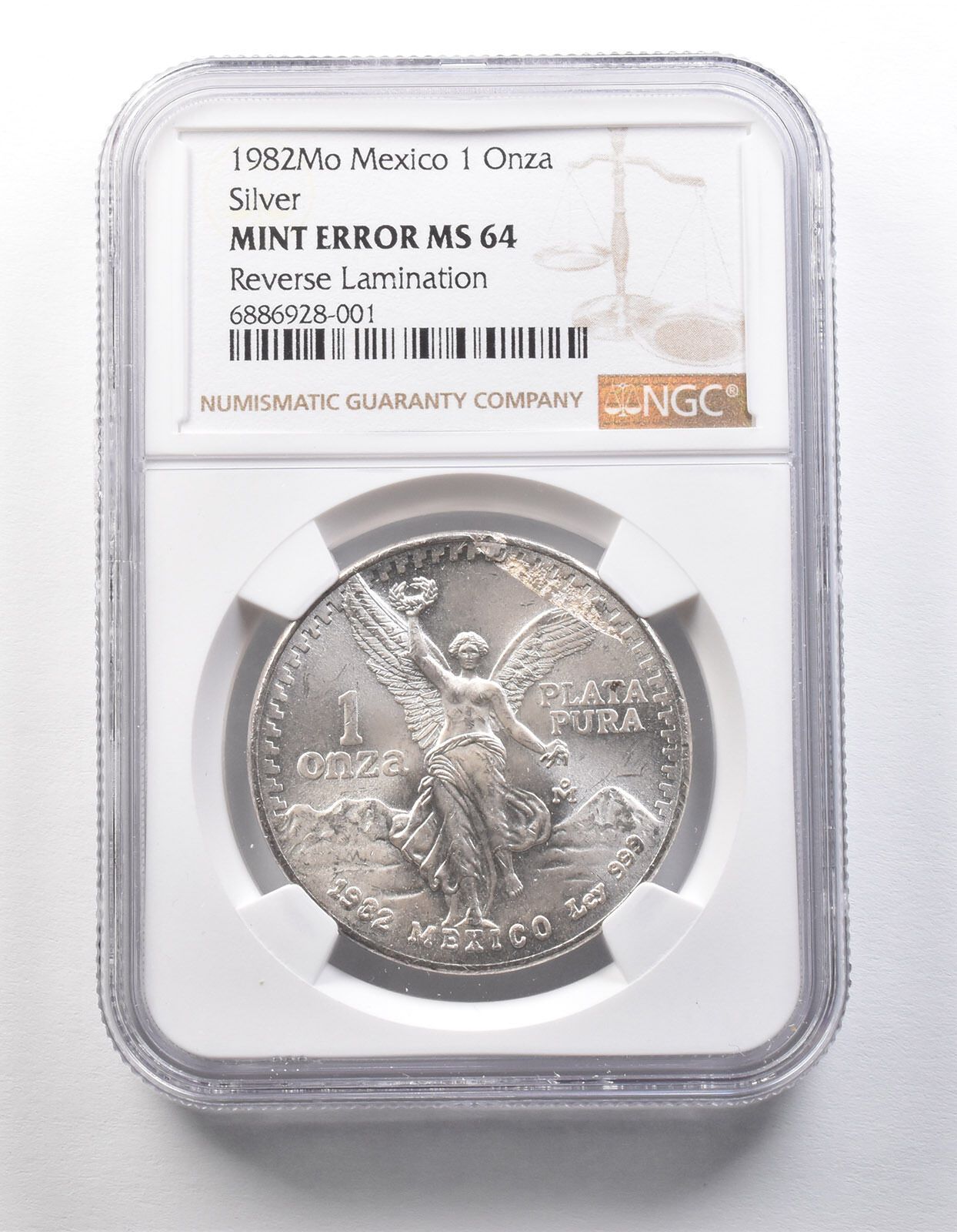 メキシコ 銀貨 1882年 リベルタッド 1982年 メキシコ リベルタード銀貨 PCGS MS64 | GoldSilverJapan