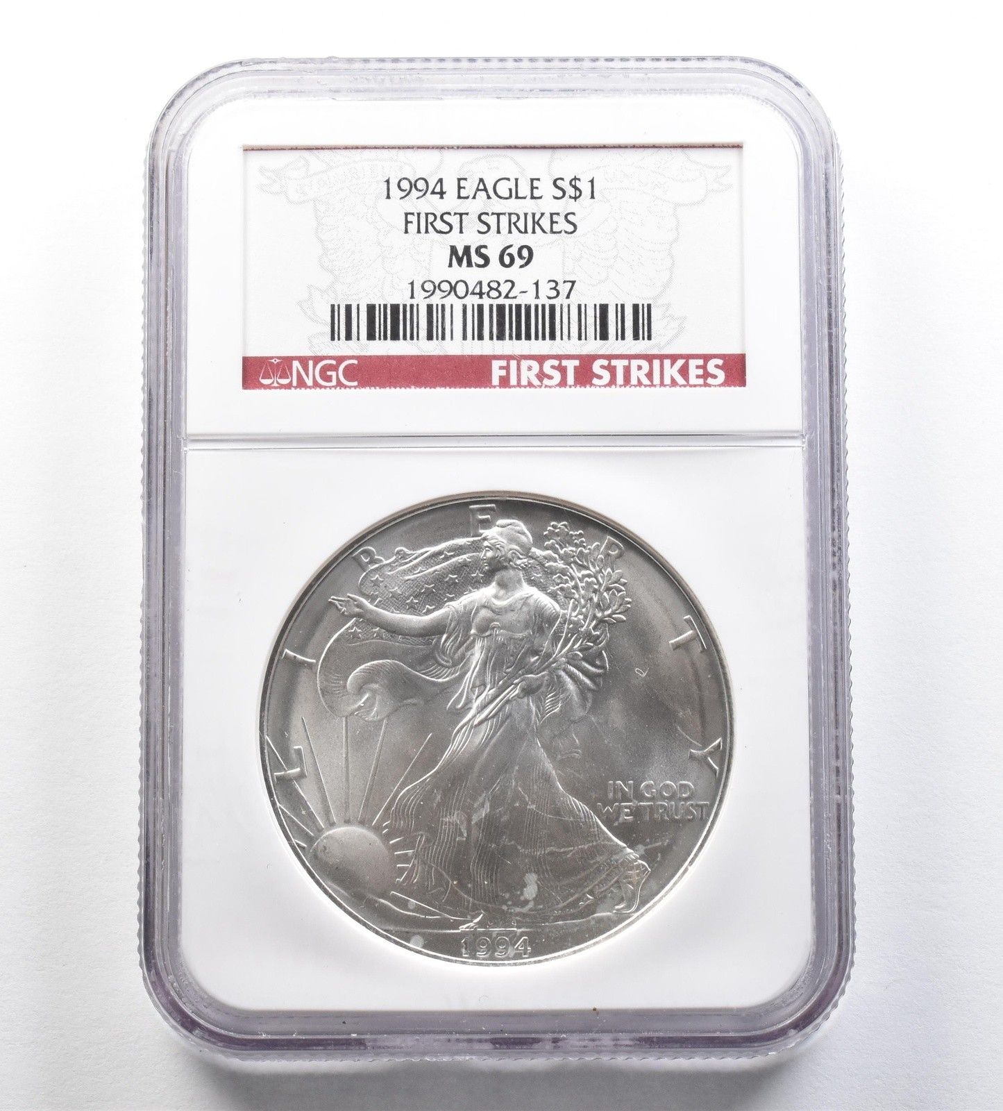 1994年 アメリカン・シルバー・イーグル ファースト・ストライク MS69
