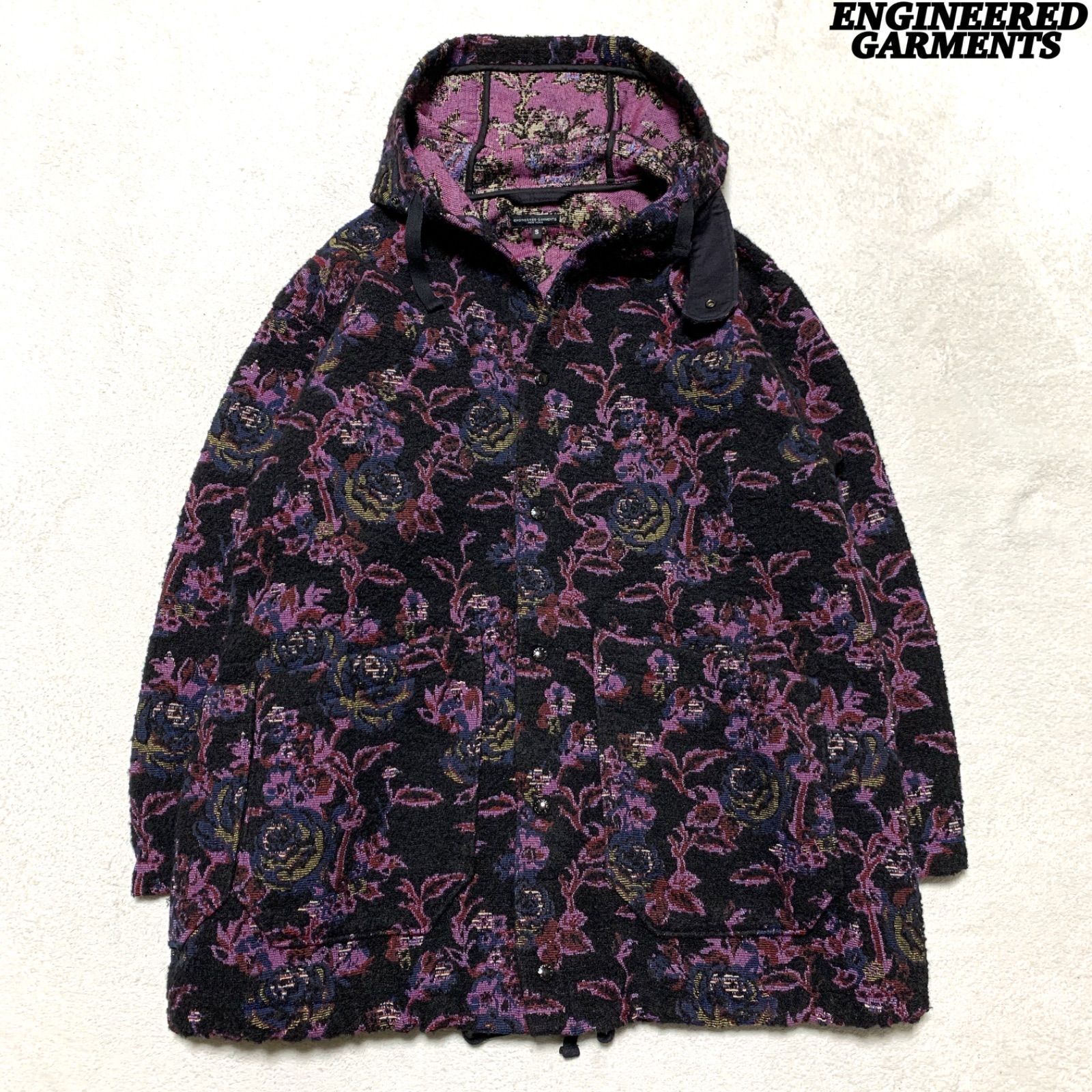 ENGINEERED GARMENTS 花柄アウター Mサイズ ENGINEERED GARMENTS Madison Parka Rose Jacquard(Floral) マディソン