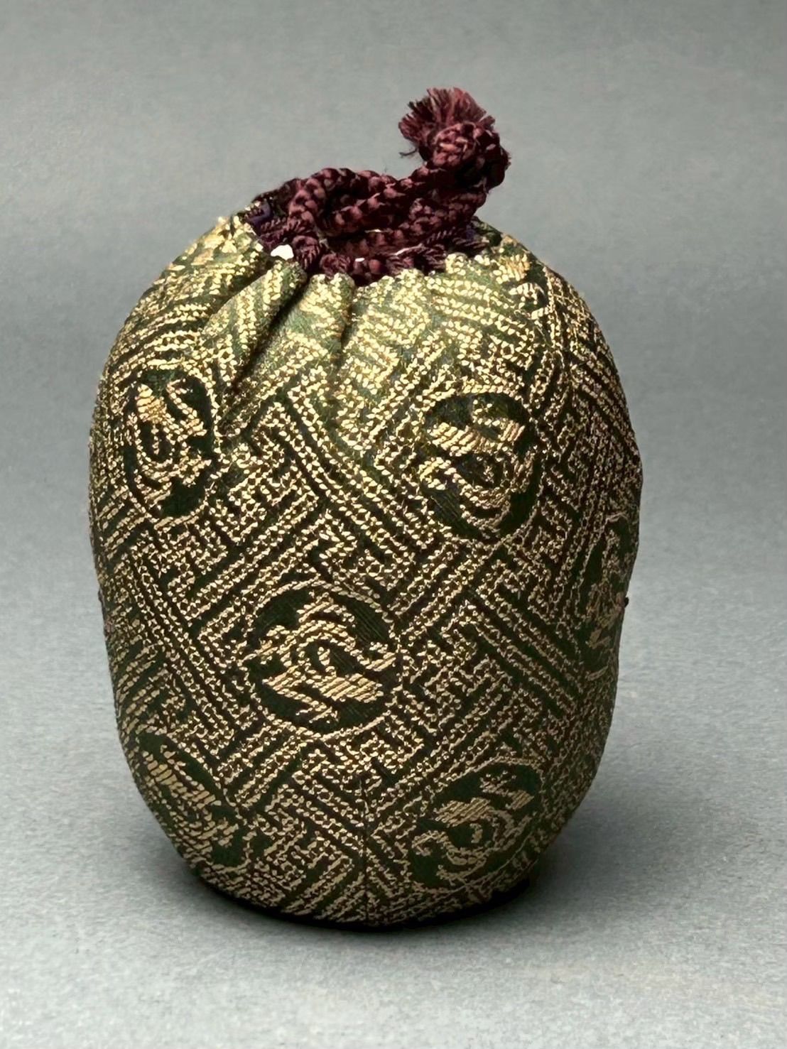 幽玄】加藤光右衛門 瀬戸茶入 孤峯 5.5万 共箱 而妙斎書付 茶道具 茶入