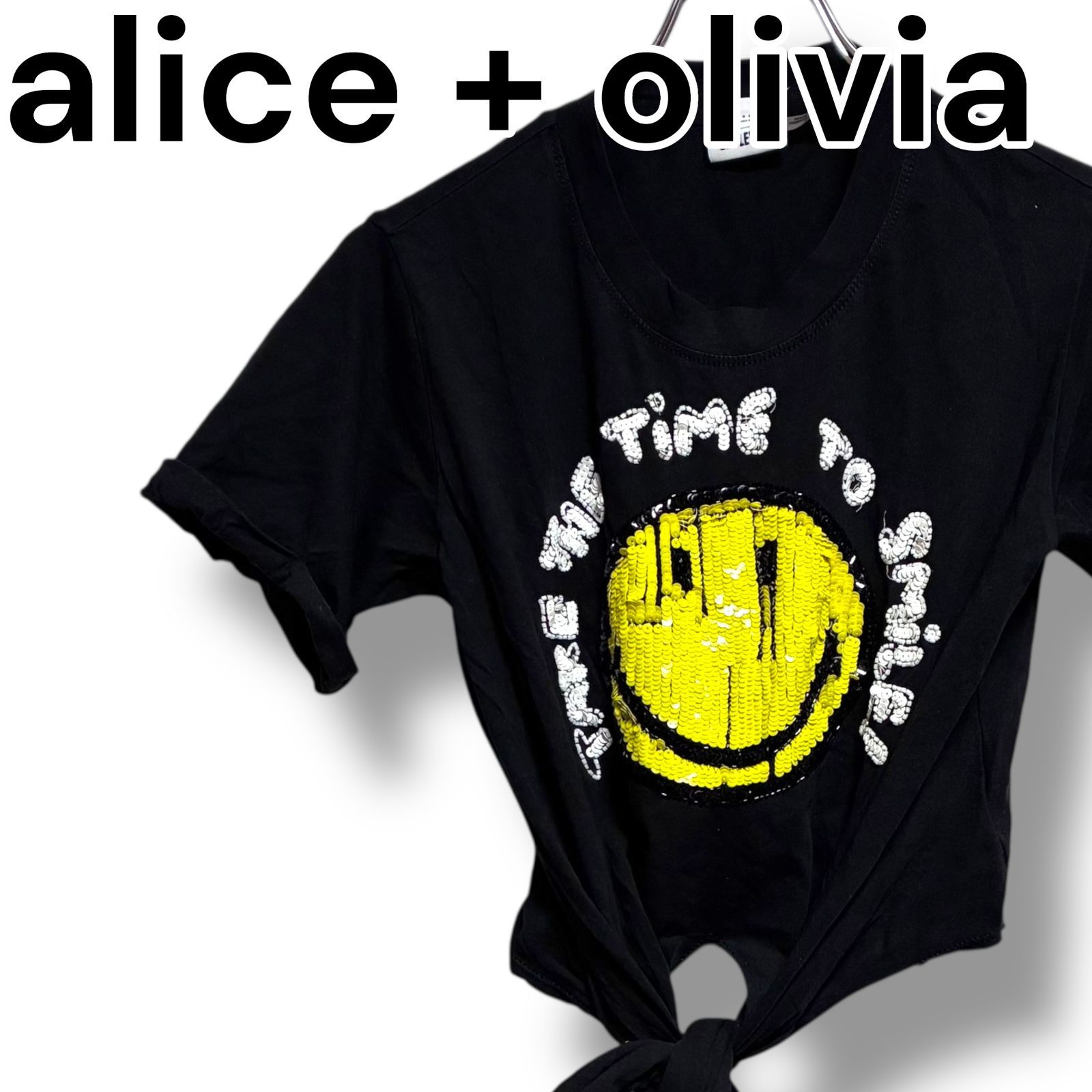 alice + olivia アリスアンドオリビア 半袖 Tシャツ XS レディース 黒
