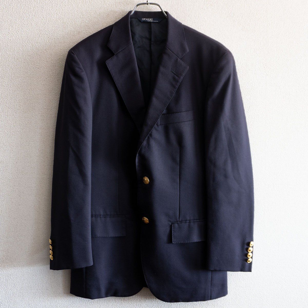 最高級品】POLO RALPH LAUREN【テーラードジャケット /紺ブレ】175 金
