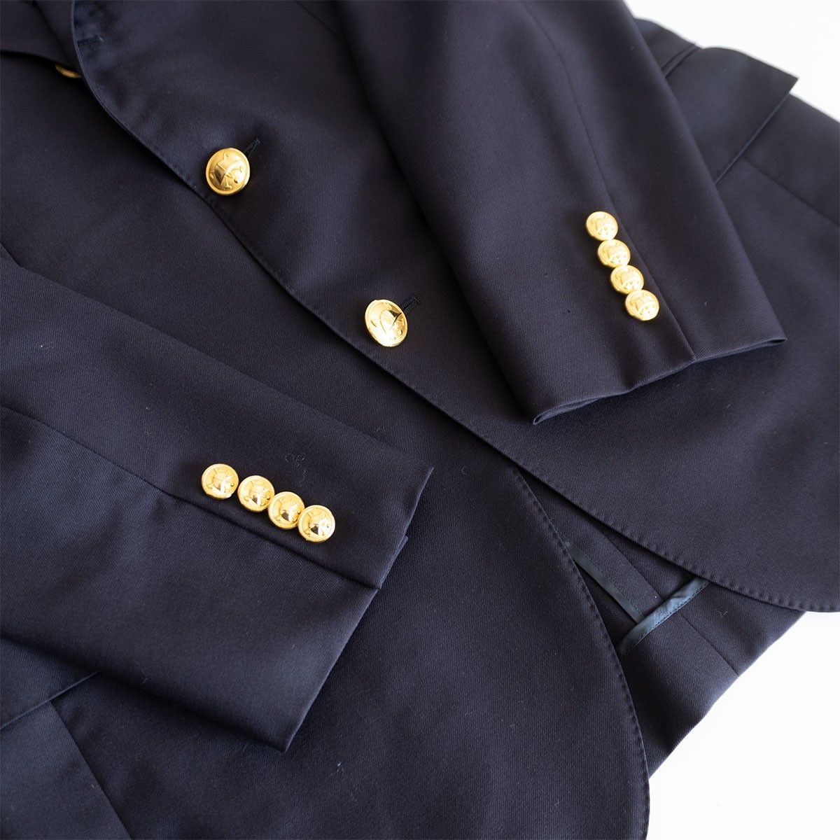 【最高級品】POLO RALPH LAURENテーラードジャケット 紺ブレ 最高級品】POLO RALPH LAUREN【テーラードジャケット /紺ブレ】175 金