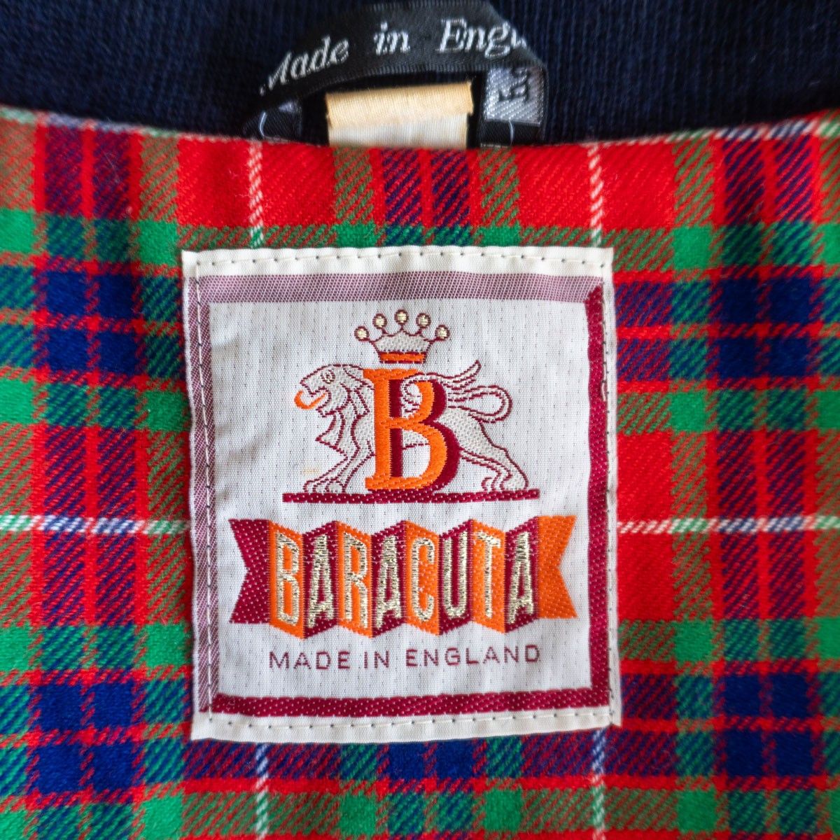 美品/カシミヤ混】BARACUTA 【G9 スウィングトップ ハリントン