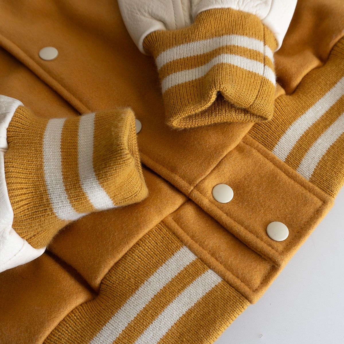 美品】 VAN JAC 【袖レザー スタジャン】M ヴァン ワッペン スタジアム