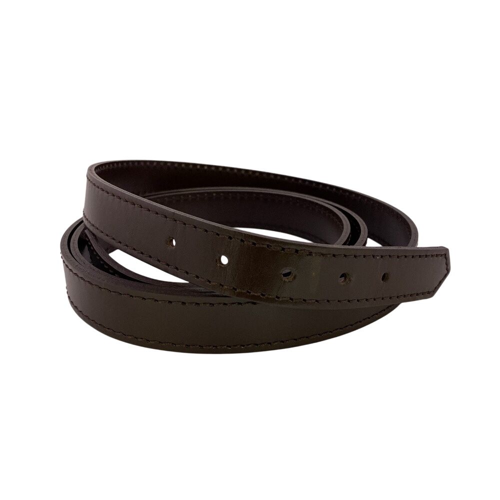 【未使用】Louis Vuitton レザー ストラップ ダークブラウン LOUIS VUITTON ルイヴィトン ショルダーストラップ ブラウン ユニ