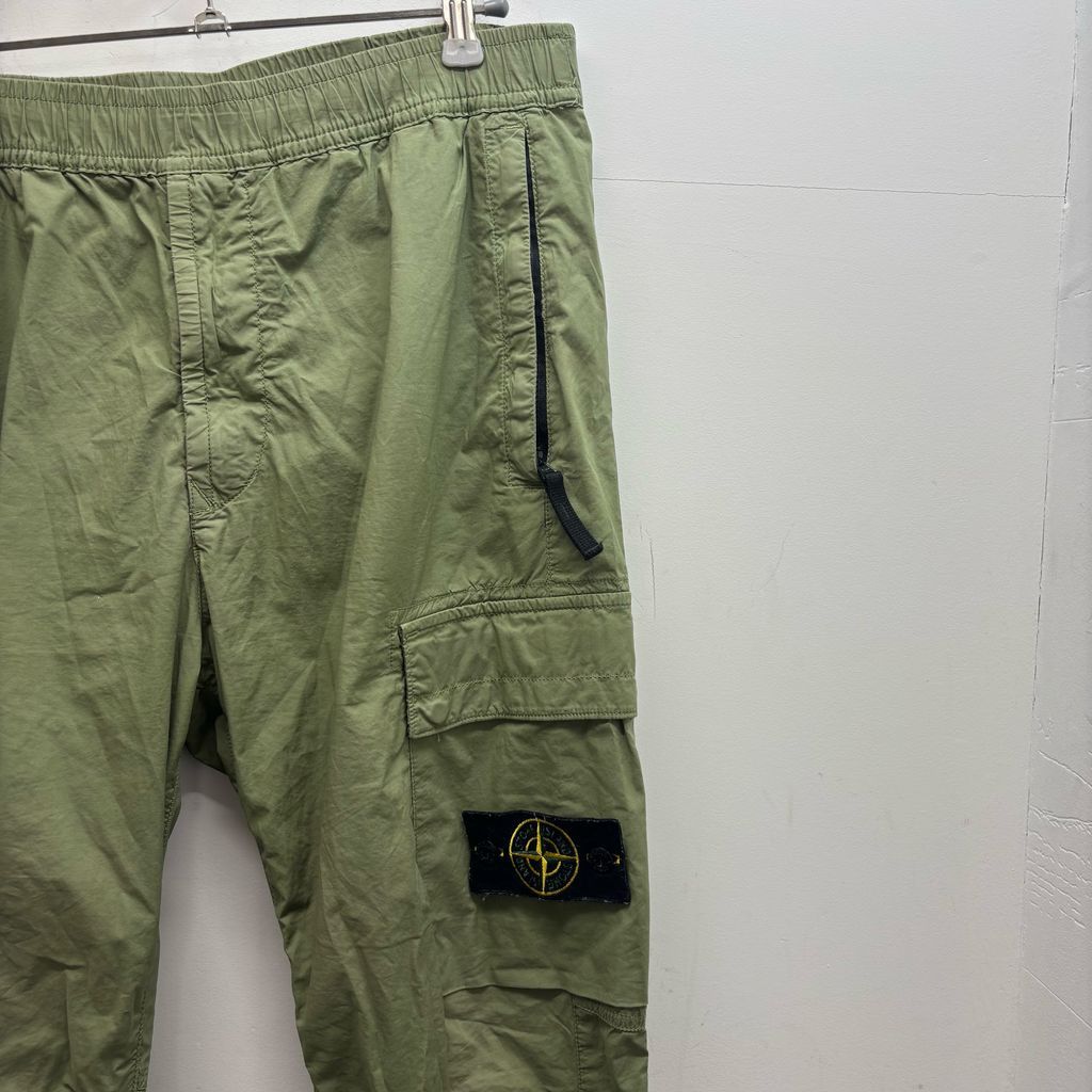 ストーンアイランド STONE  カーゴパンツ カーキ サイズ31 STONE ISLAND ストーンアイランド STRETCH COTTON TELA PARACADUTE