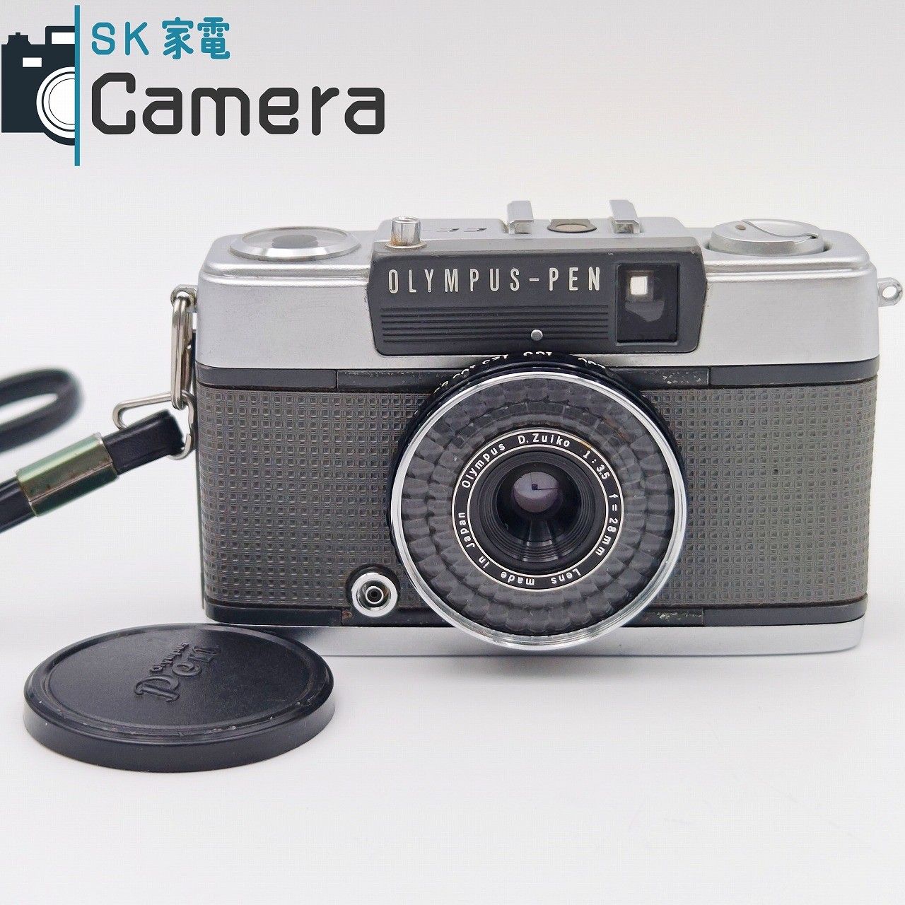 中古】 OLYMPUS-PEN EE-2 D.Zuiko 28mm F3.5 オリンパス 赤ベロOK