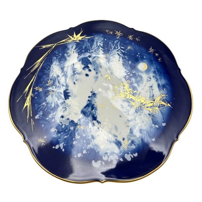 Meissen マイセン 1992 イヤープレート 冬の森 飾り皿 ブランド 希少