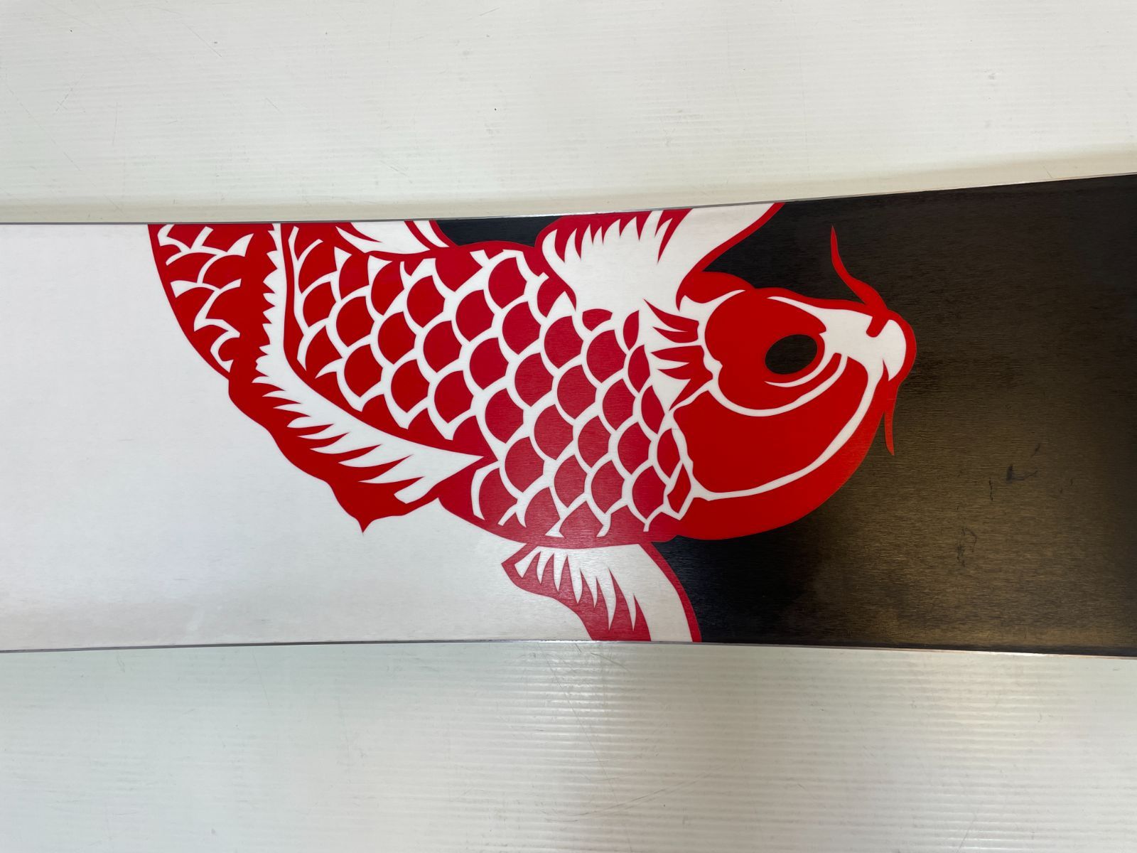 ◇メンテ済◇ スノボ kissmark TEQUILA 和風 鯉柄 154 cm snb-230311