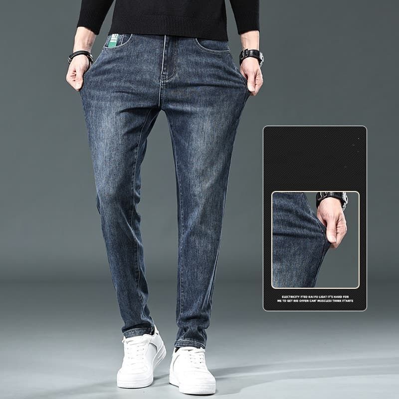 極暖ジーンズ ジーパン 未使用 メンズ 裏起毛 デニムパンツ 暖かいパン