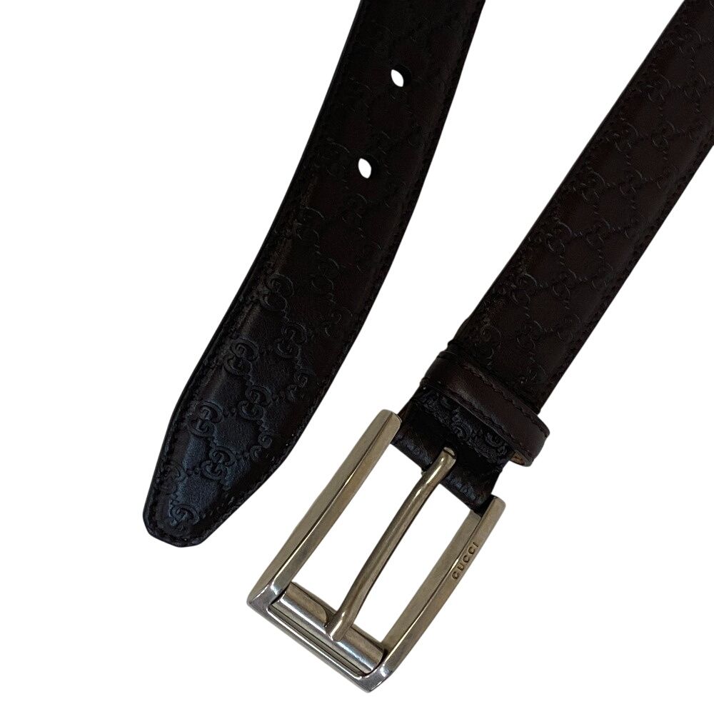 GUCCI グッチ 281798 レザー ベルト 85/34 ベルト ブラウン メンズ