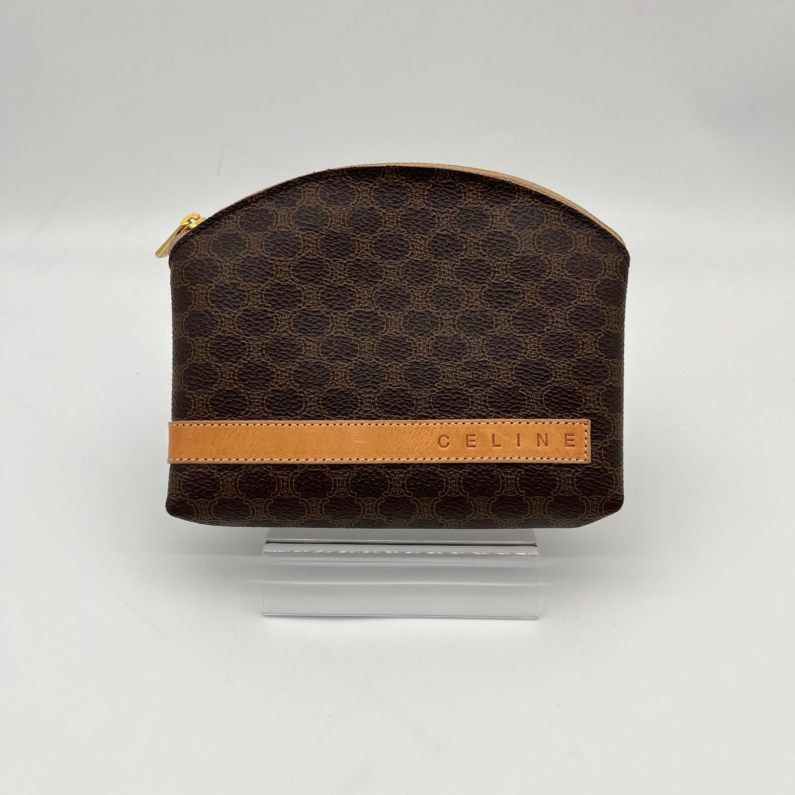 【値下げ不可】CELINE マカダムポーチ Celine（セリーヌ）マカダム ポーチ ポーチ【中古】 - メルカリ