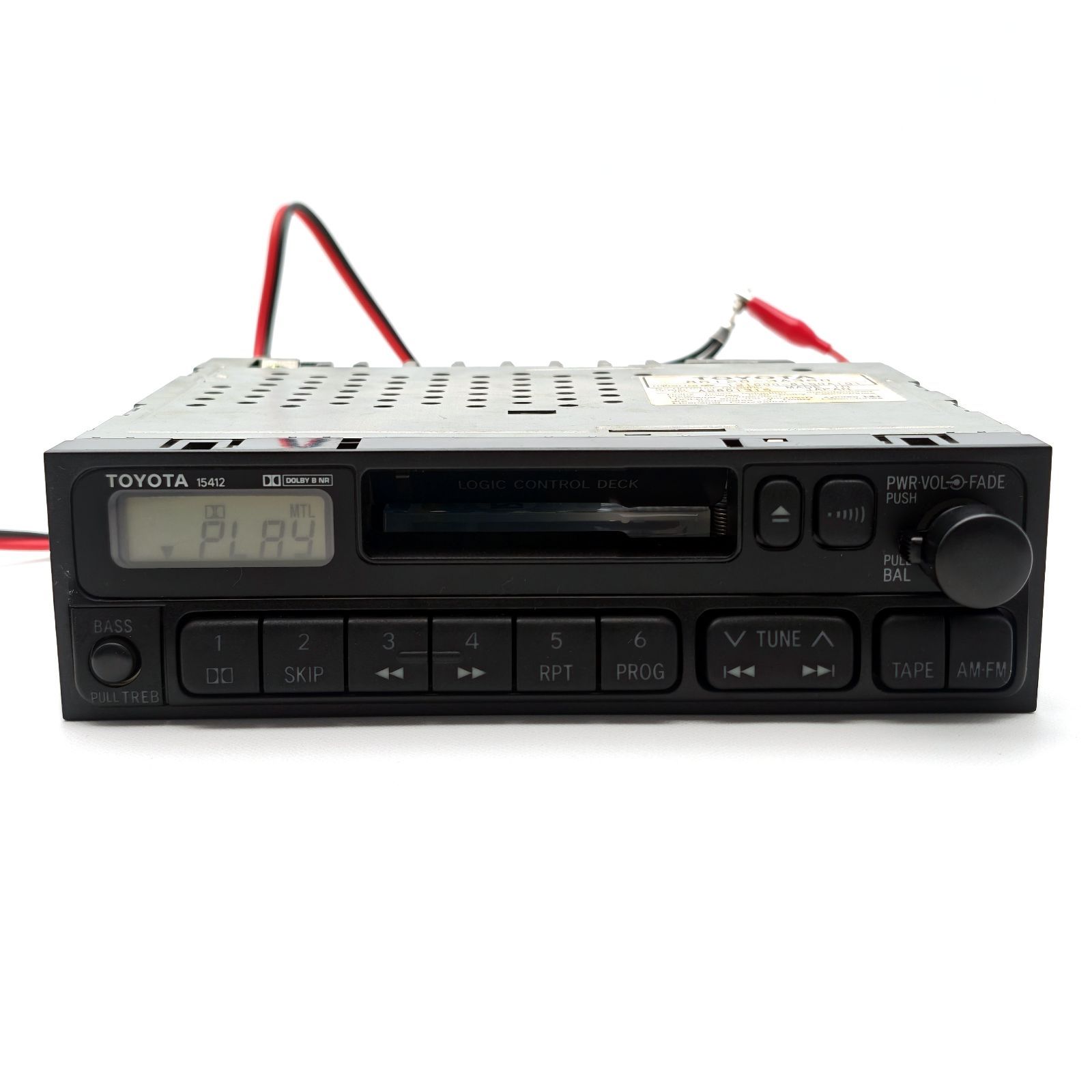 TOYOTA トヨタ自動車 純正 1DIN AM/FMラジオ カセットデッキ 86120