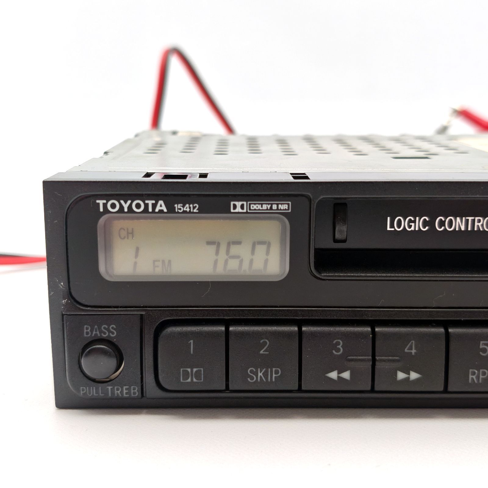 TOYOTA トヨタ自動車 純正 1DIN AM/FMラジオ カセットデッキ 86120