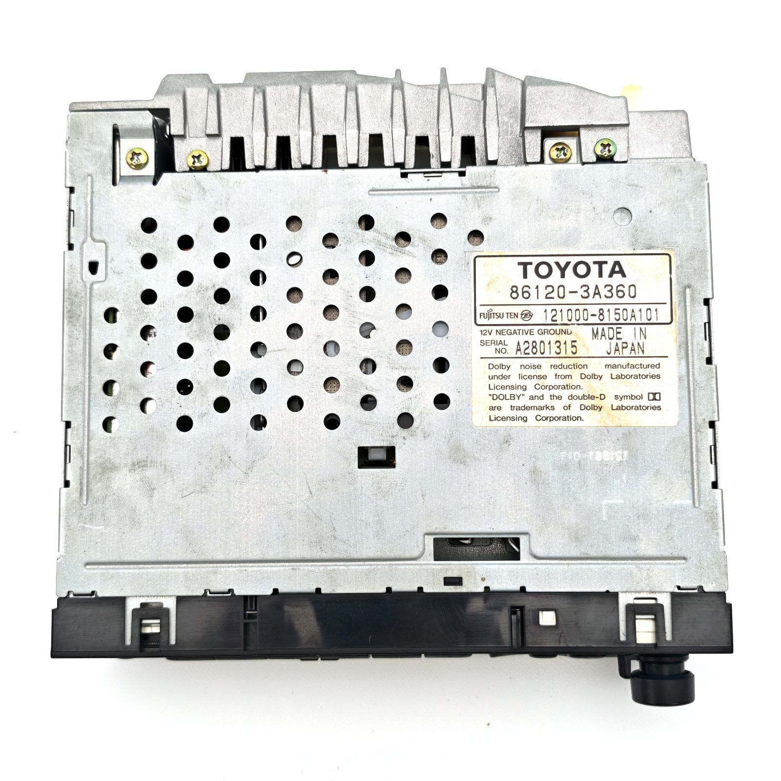 TOYOTA トヨタ自動車 純正 1DIN AM/FMラジオ カセットデッキ 86120