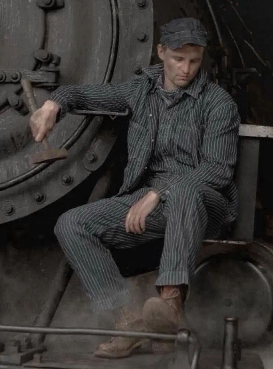 RRL(ダブルアールエル) ストライプ ワバシ エンジニアコート XL - メルカリ