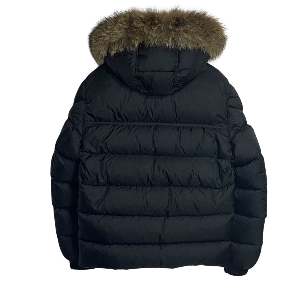 モンクレール　リアルファーダウン　MARQUE マルク　ブラック　size:1 MONCLER / 0 / ブラック / マルク / リアルファー ダウンジャケット
