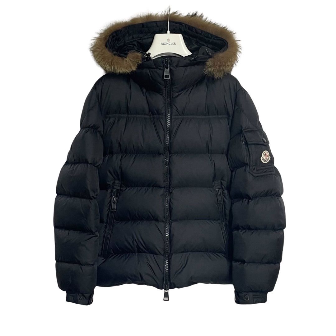 MONCLER / 0 / ブラック / マルク / リアルファー ダウンジャケット