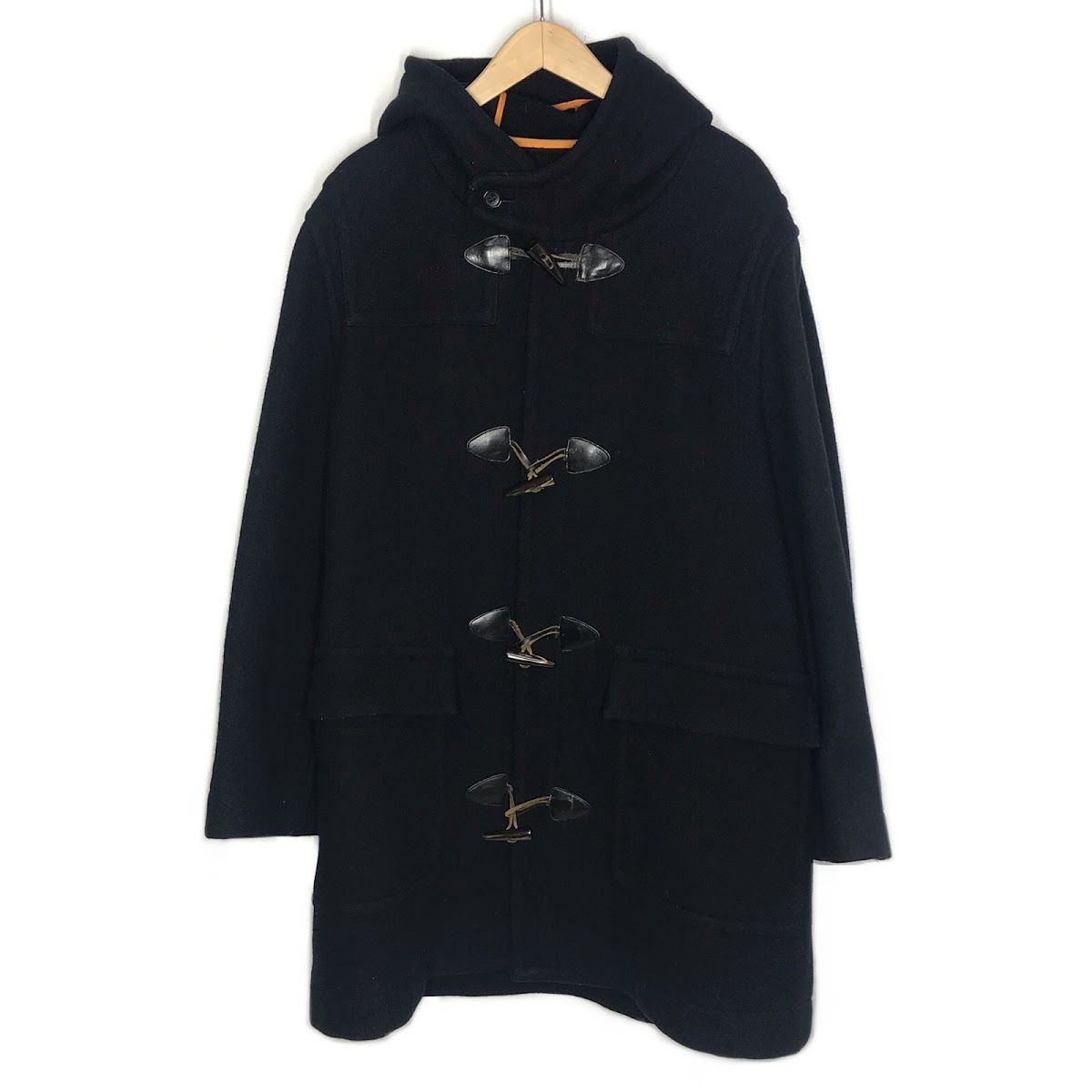 90s　Let It Ride　レットイットライド　ダッフルコート　黒　ブラック 倉吉店】 中古 LET IT RIDE | レットイットライド ダッフルコート 90S