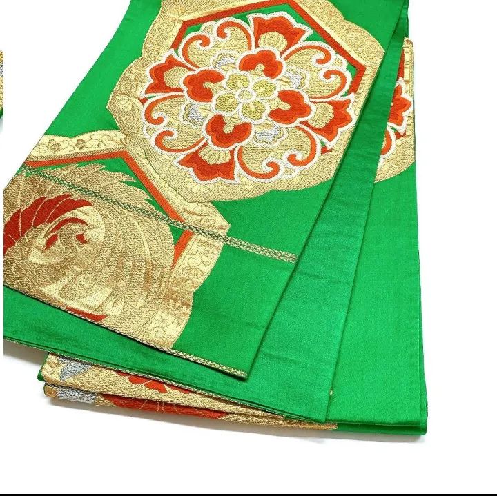 5140］袋帯 華紋鳳凰文様 金銀糸 六通 正絹 着物 フォーマル - メルカリ