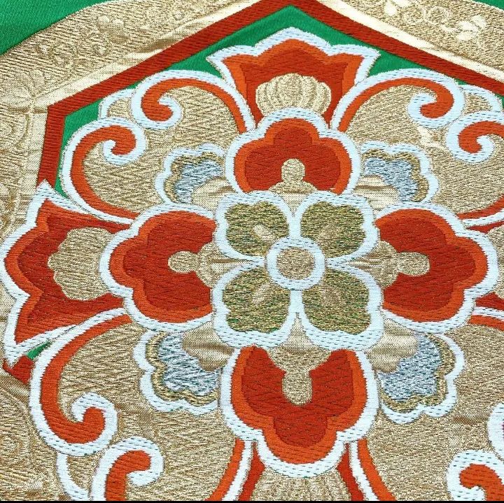 5140］袋帯 華紋鳳凰文様 金銀糸 六通 正絹 着物 フォーマル - メルカリ